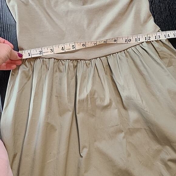 NWT Old Navy neutral fit and flare midi dress - Picture 7 of 9